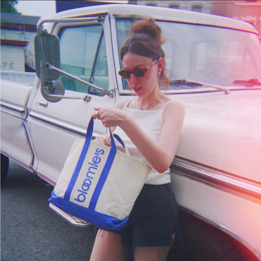 Vintage Bloomies Canvas Tote